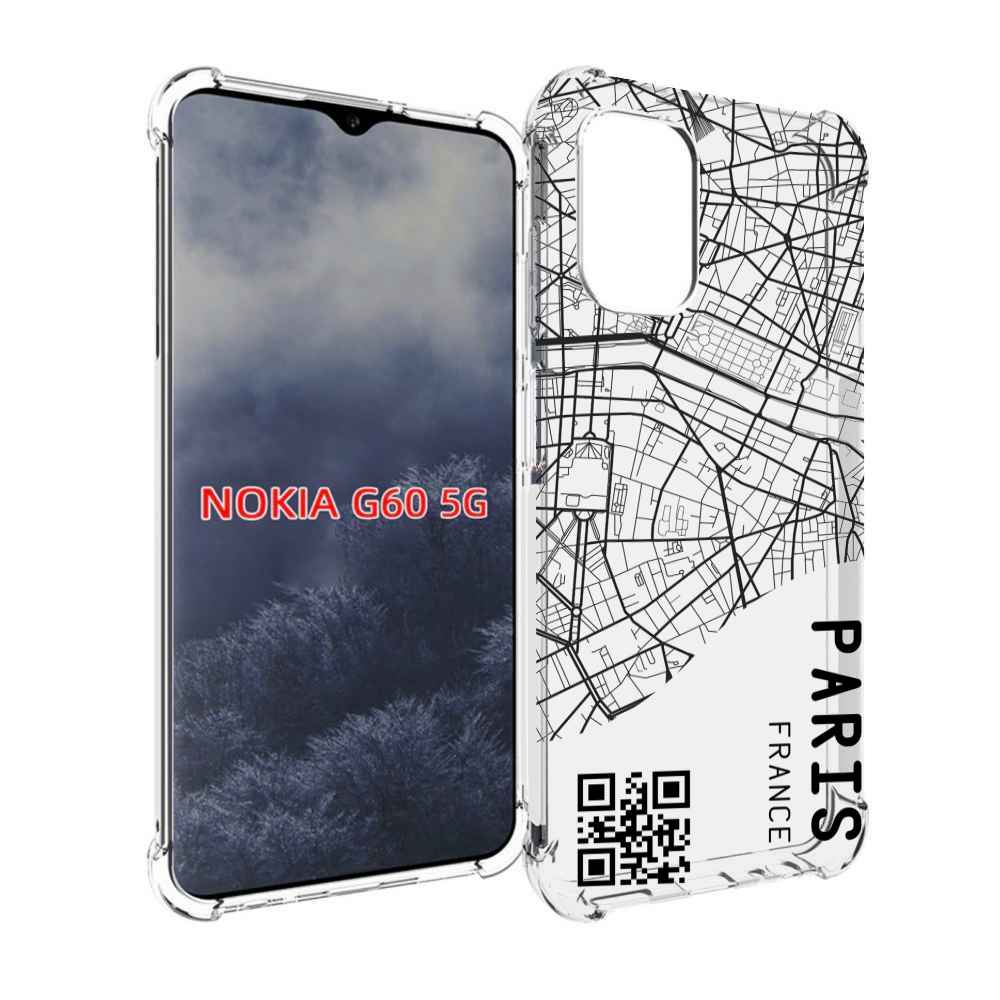 

Чехол MyPads схема-париж для Nokia G60 5G, Прозрачный, Tocco