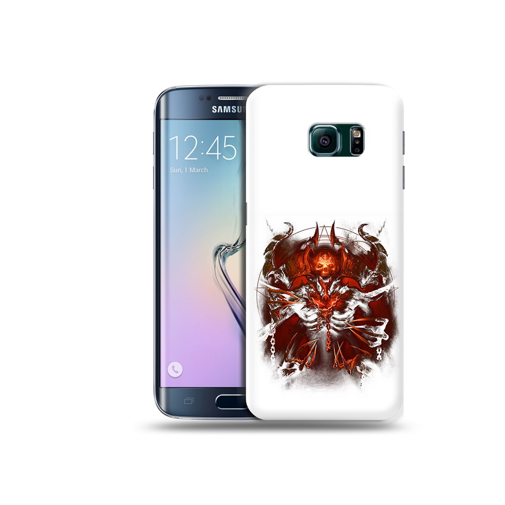 

Чехол MyPads Tocco для Samsung Galaxy S6 Edge яркий демон, Прозрачный, Tocco