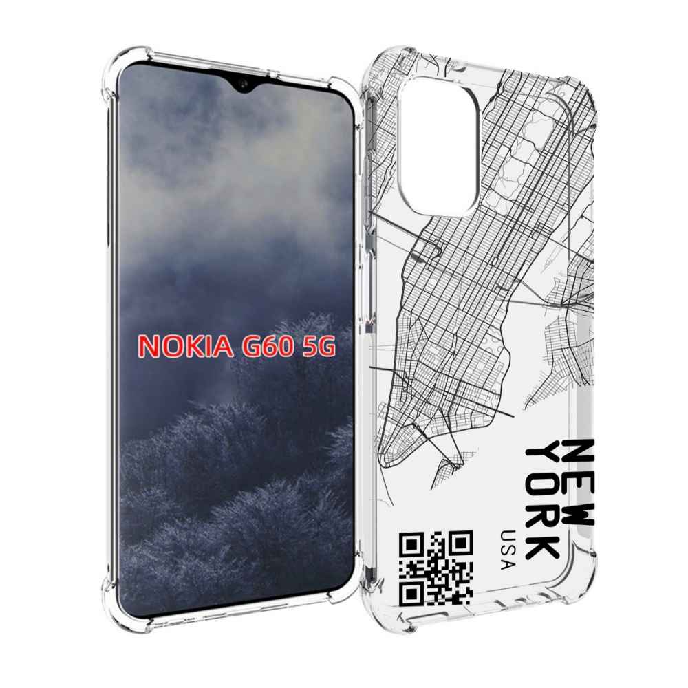 

Чехол MyPads схема-нью-йорк для Nokia G60 5G, Прозрачный, Tocco