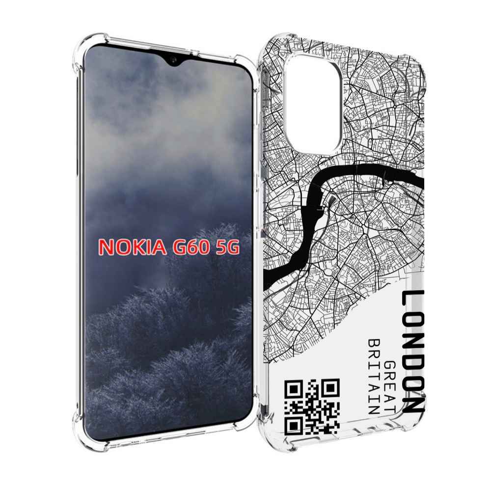 

Чехол MyPads схема-лондон для Nokia G60 5G, Прозрачный, Tocco