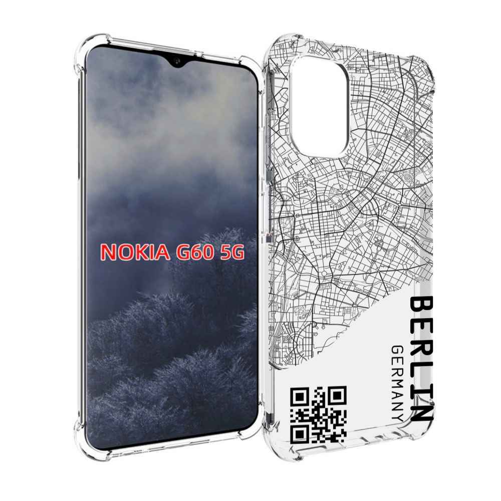 

Чехол MyPads схема-берлин для Nokia G60 5G, Прозрачный, Tocco