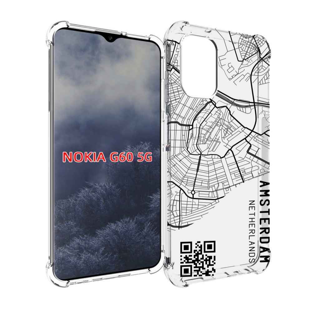 

Чехол MyPads схема-амстердам для Nokia G60 5G, Прозрачный, Tocco
