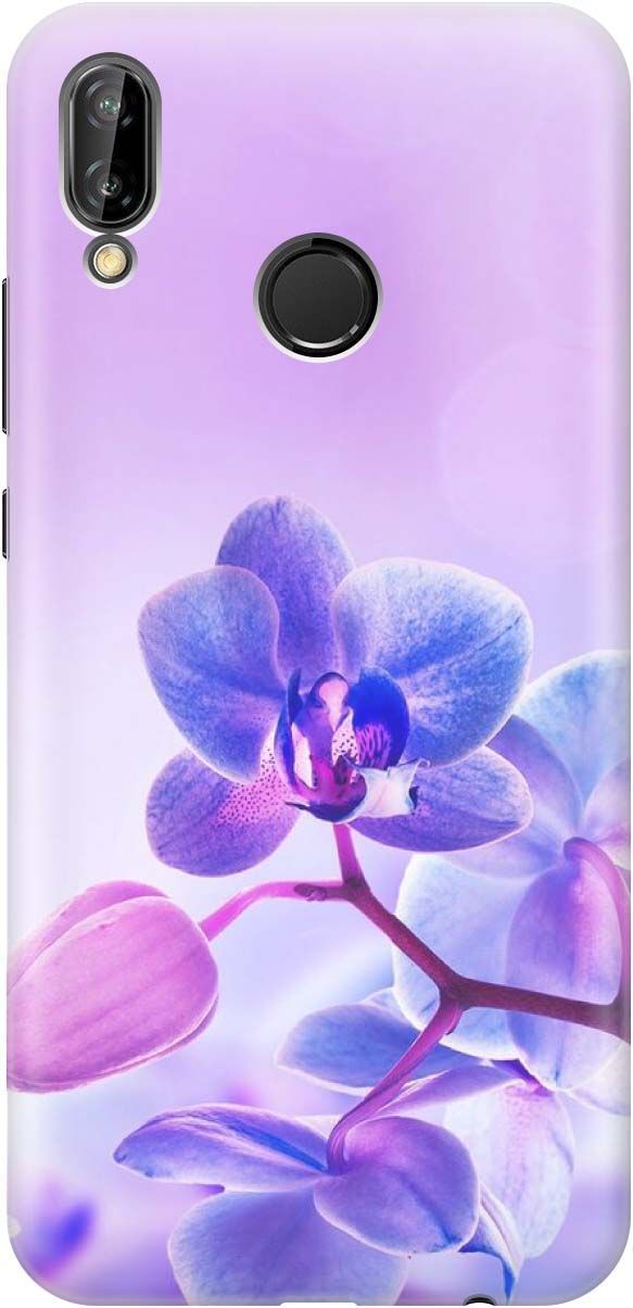 

Чехол на Huawei P20 Lite/Nova 3e с принтом "Лиловые орхидеи", Голубой;фиолетовый, 829
