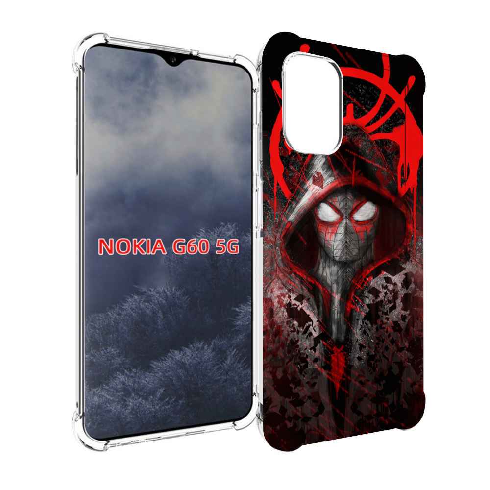 

Чехол MyPads страшный человек паук мужской для Nokia G60 5G, Прозрачный, Tocco