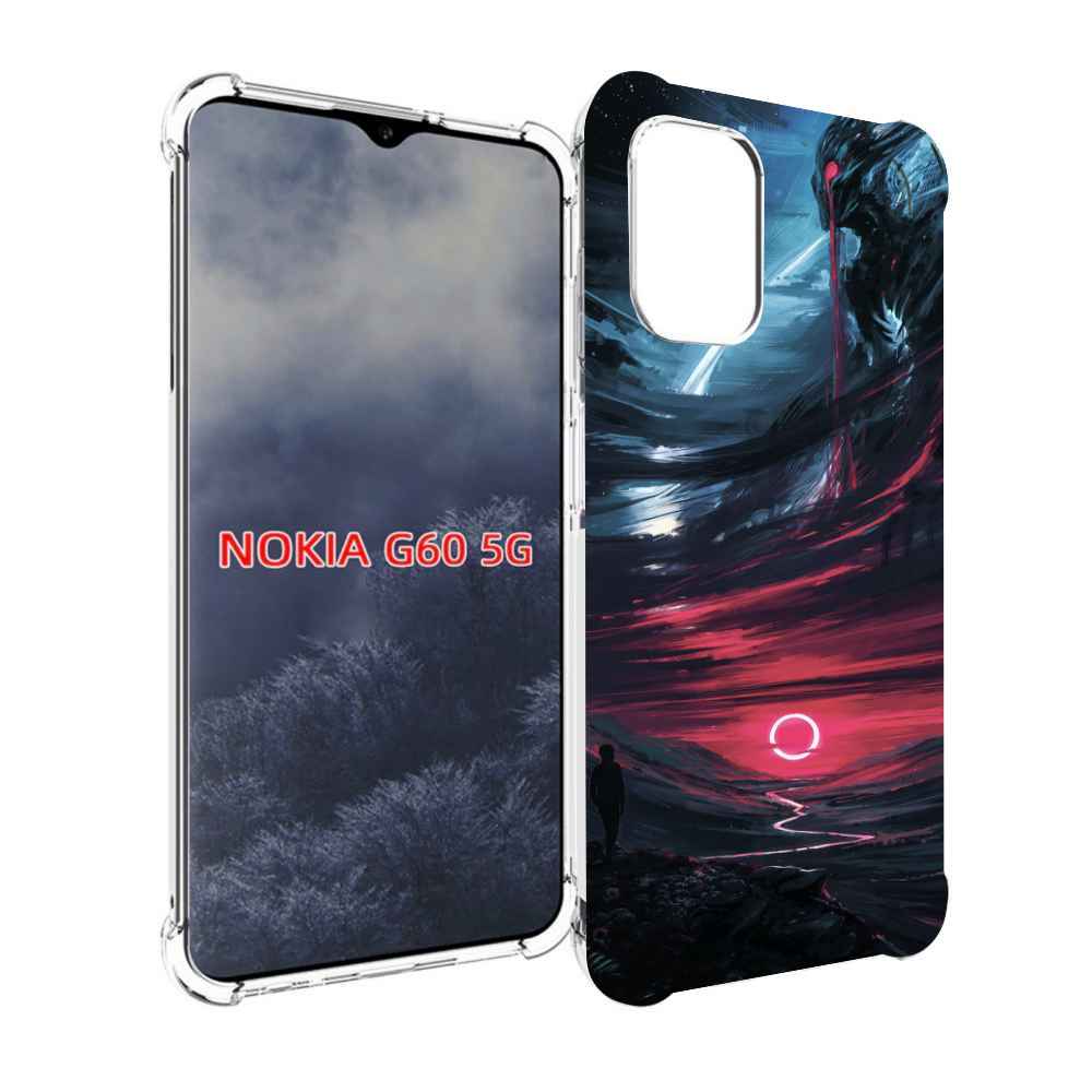 

Чехол MyPads страшный мир для Nokia G60 5G, Прозрачный, Tocco