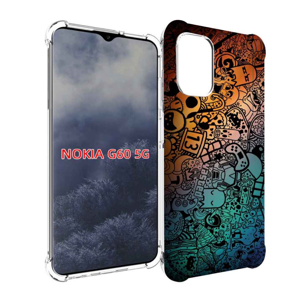 

Чехол MyPads стикеты в тени для Nokia G60 5G, Прозрачный, Tocco