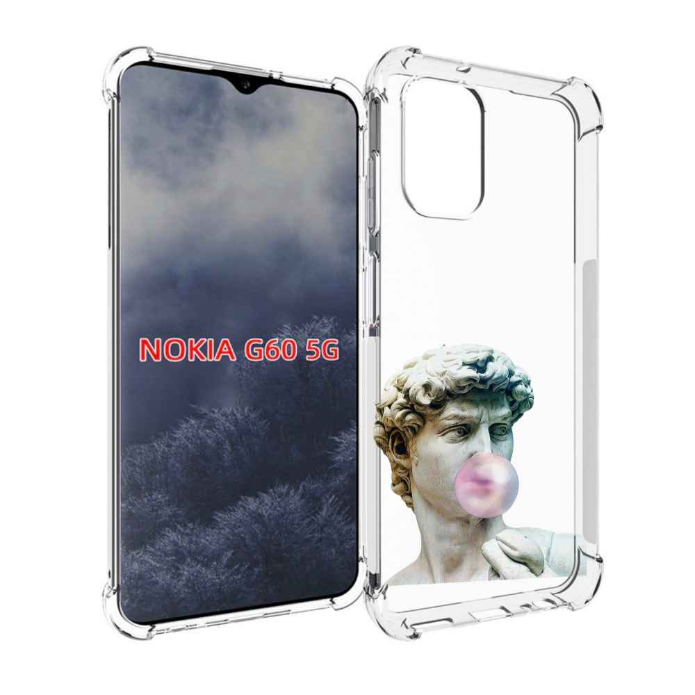 

Чехол MyPads статуя-с-жвачкой для Nokia G60 5G, Прозрачный, Tocco