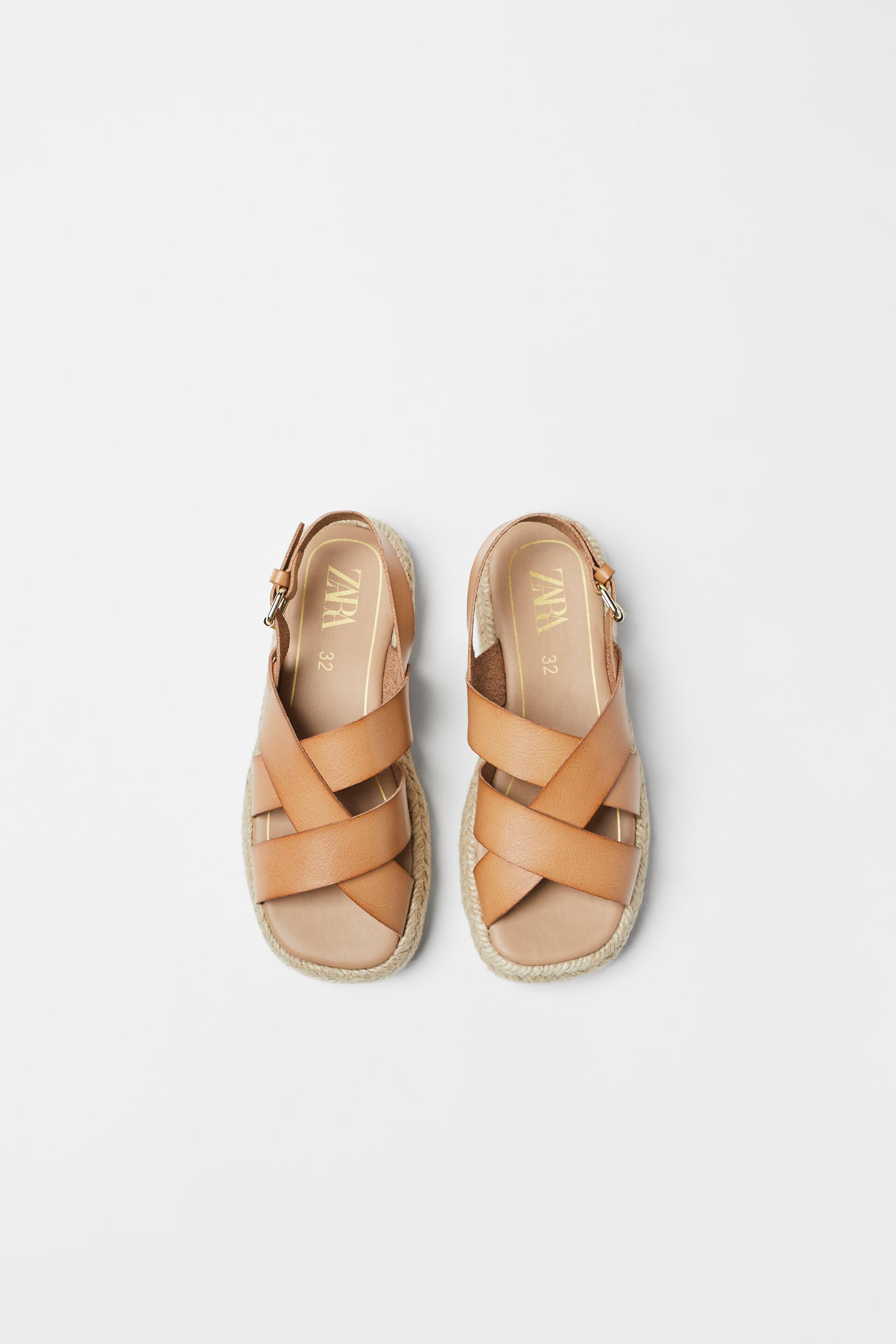 

Сандалии ZARA 1262093310032, коричневый, 32 (доставка из-за рубежа), 12620933100