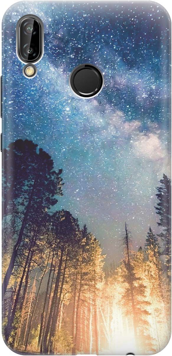 

Чехол на Huawei P20 Lite/Nova 3e с принтом "Млечный путь", Синий;черный, 829