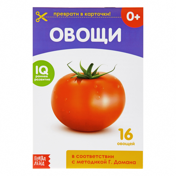 Книга Буква-Ленд по методике Г. Домана Овощи, 20 стр. 3015932 книга по методике г домана