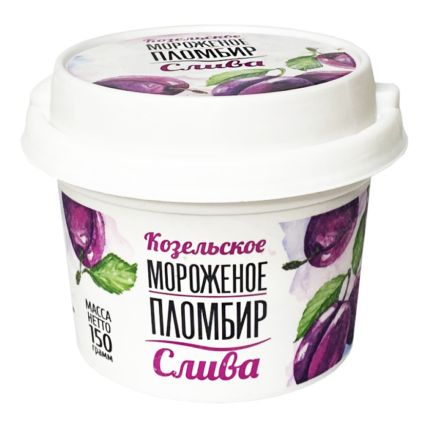 

Мороженое пломбир Козельское слива 13,5% БЗМЖ 150 г