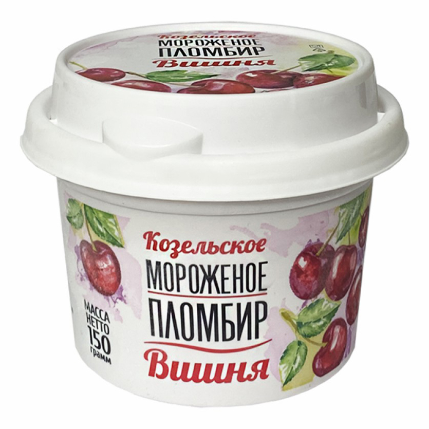 

Мороженое пломбир Козельское вишня БЗМЖ 150 г
