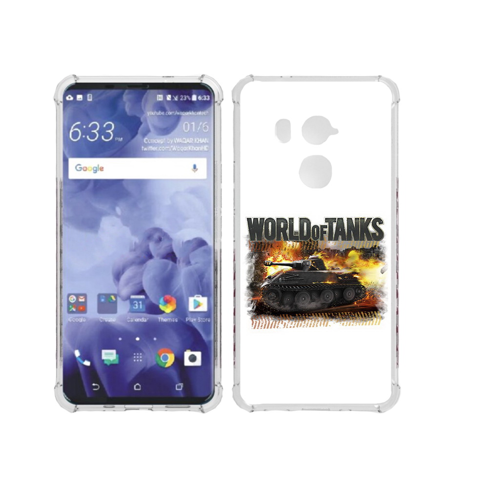 

Чехол MyPads Tocco для HTC U11 Plus Мир танков-2, Прозрачный, Tocco