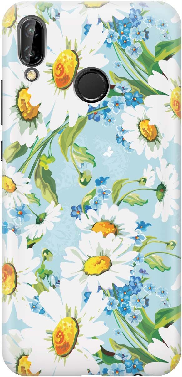 

Чехол на Huawei P20 Lite/Nova 3e с принтом "Поле ромашек", Белый;голубой, 828