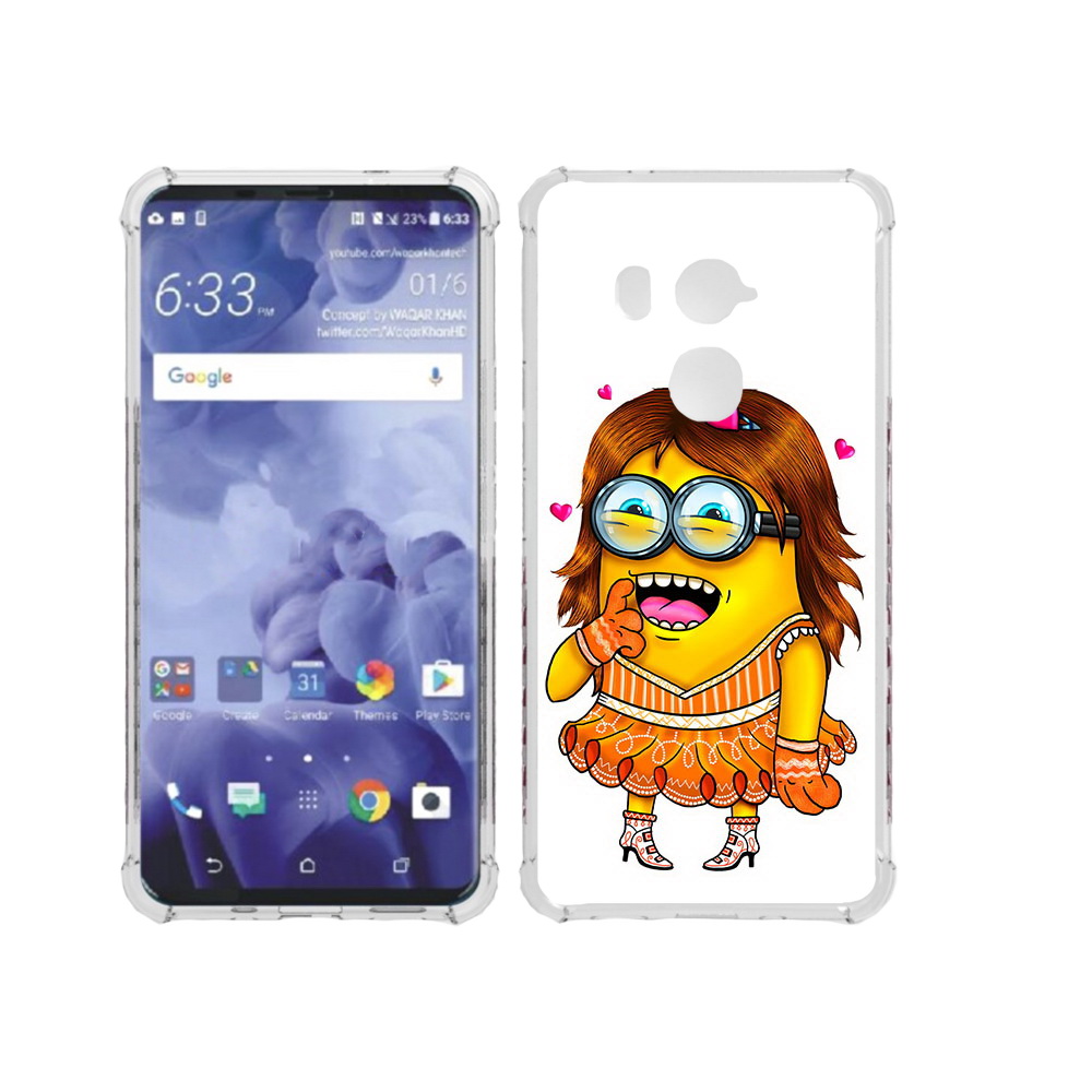 

Чехол MyPads Tocco для HTC U11 Plus Миньон девочка, Прозрачный, Tocco