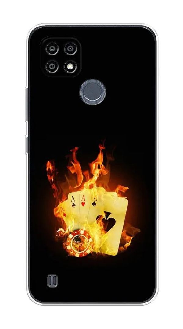 

Чехол Awog на Realme C25Y "Горящие карты", Разноцветный, 2510950-9
