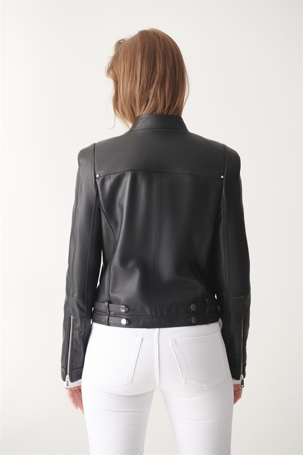 Кожаная куртка женская Black Noble 341 черная XS (доставка из-за рубежа)