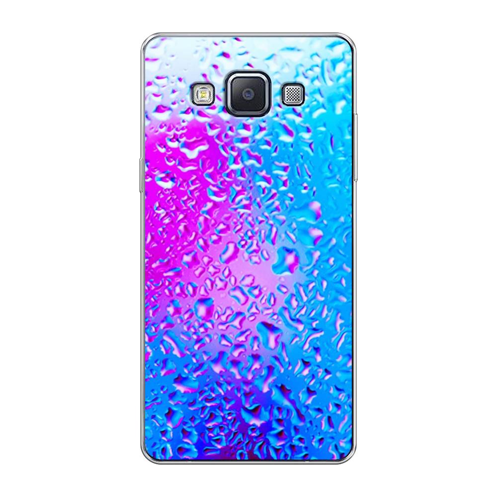 

Чехол на Samsung Galaxy A5 "Капли на стекле", Голубой;розовый, 20450-3