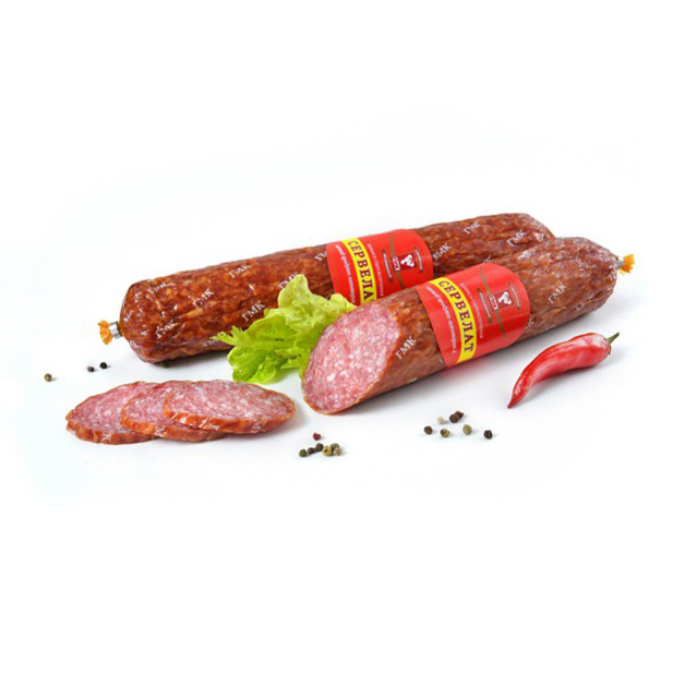 

Колбаса сырокопченая Губкинский мясокомбинат Сервелат
