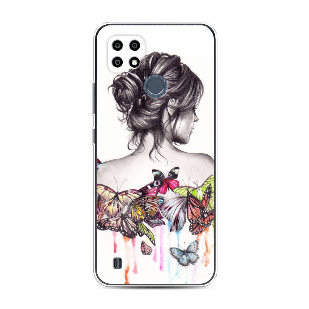 

Чехол Awog на Realme C25Y "Девушка с бабочками", 2510950-10