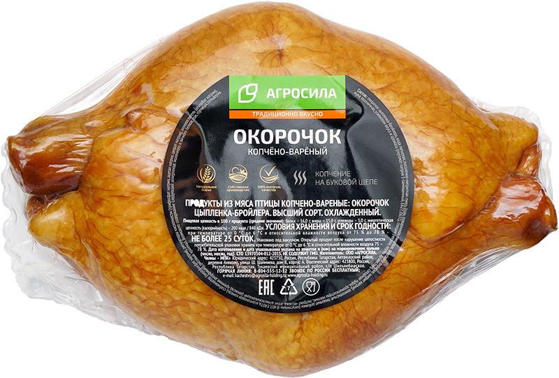 

Окорочок Челны-Бройлер цыпленка-бройлера варено-копченый +-500 г