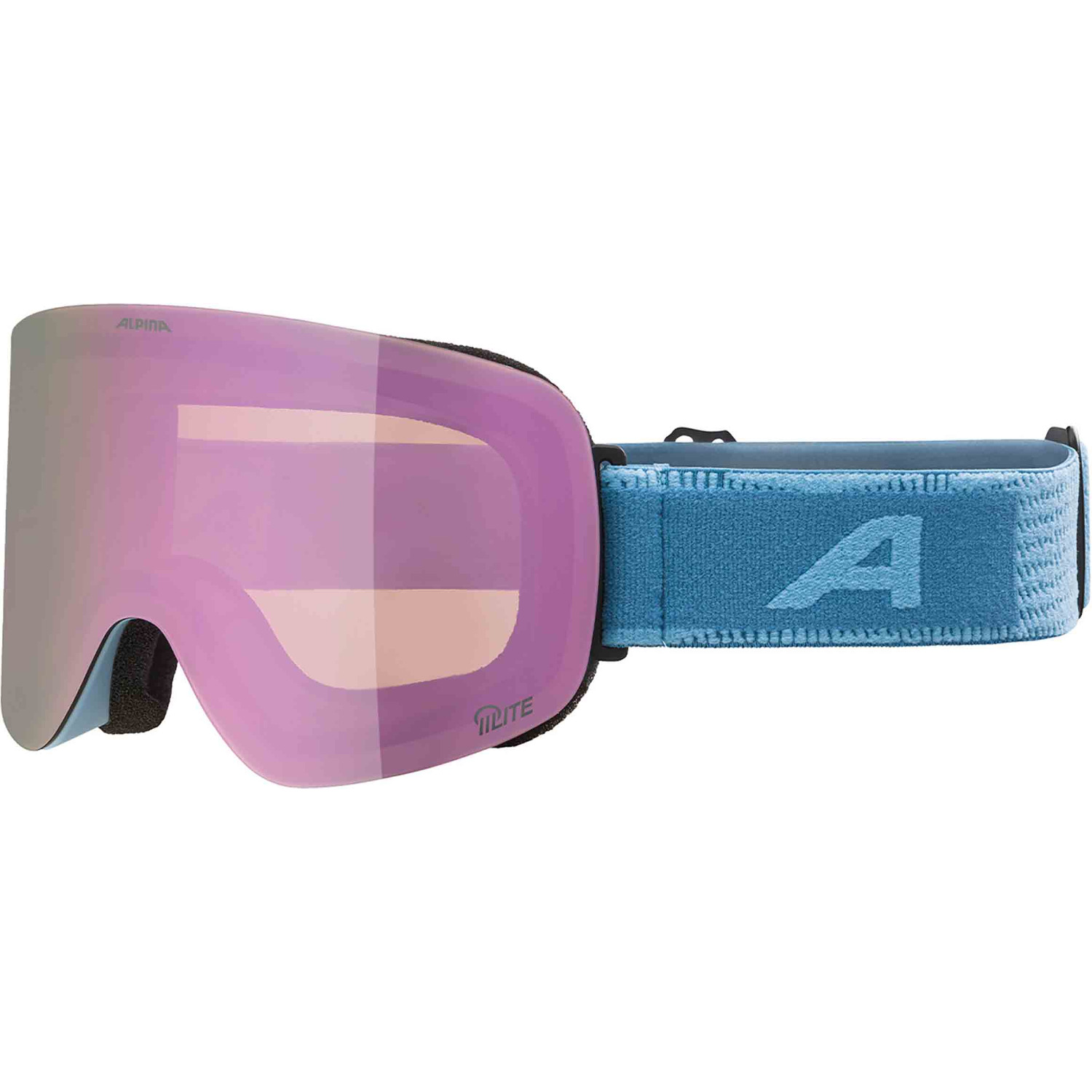 Горнолыжные очки Alpina Penken Q-Lite Smoke-Blue Matt/Q-Lite Rose S2 24/25, One size