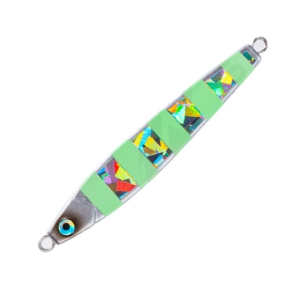 

Пилькер Yo-Zuri Blanka Special Zebra 100гр F1115 (без крючка) #ZLS, Серебристый;зеленый
