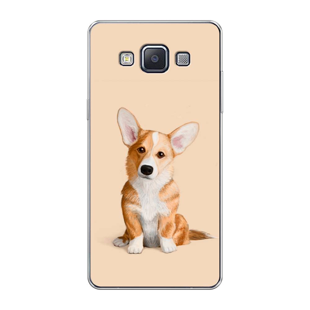 

Чехол на Samsung Galaxy A5 "Грустный Корги", Коричневый;бежевый, 20450-1