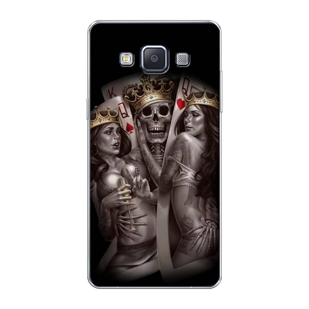 

Чехол на Samsung Galaxy A5 "Карты король и королевы", Серый;желтый, 20450-6