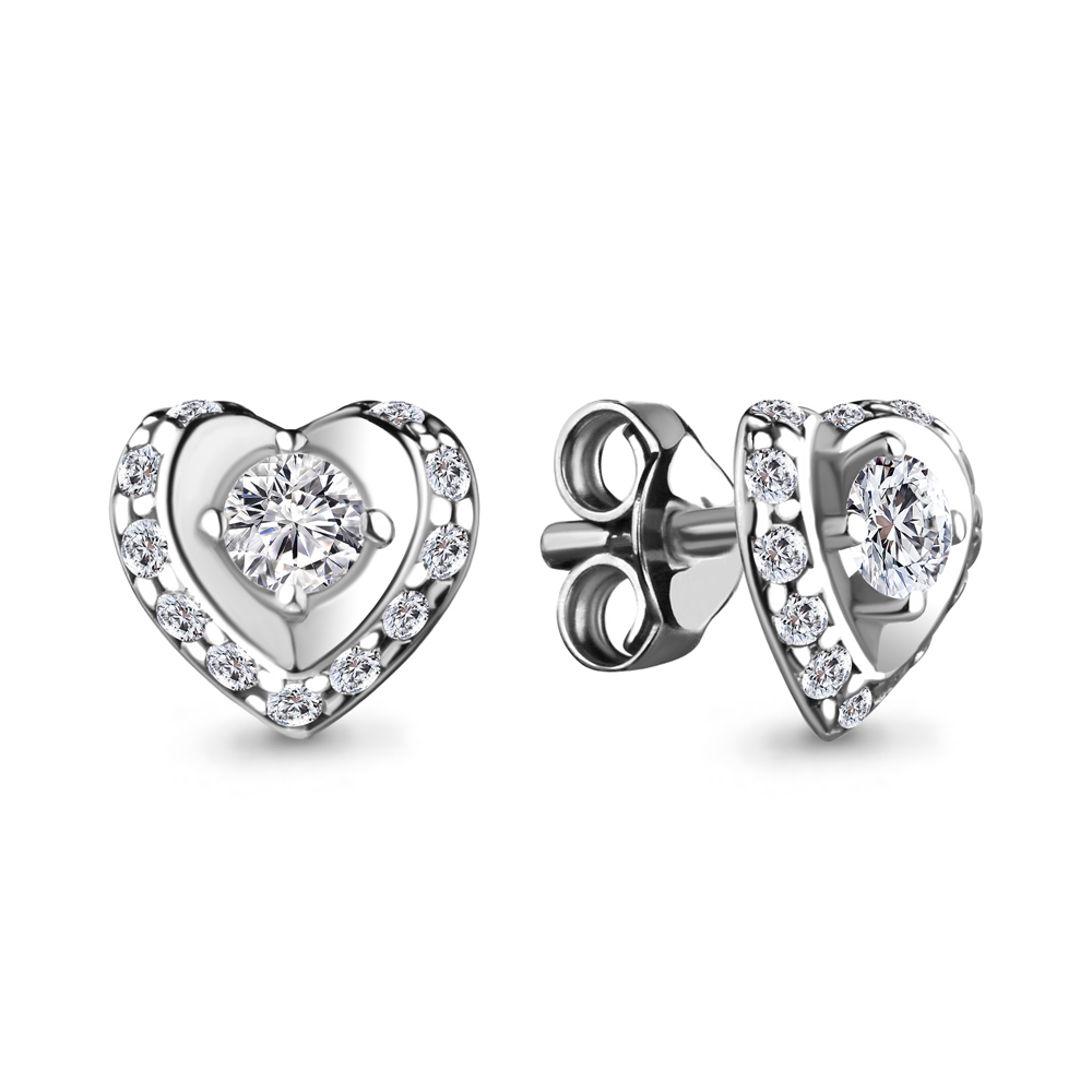 

Серьги из серебра с фианитом Aquamarine Aquamarine 48813А_925_р, 48813А_925_р