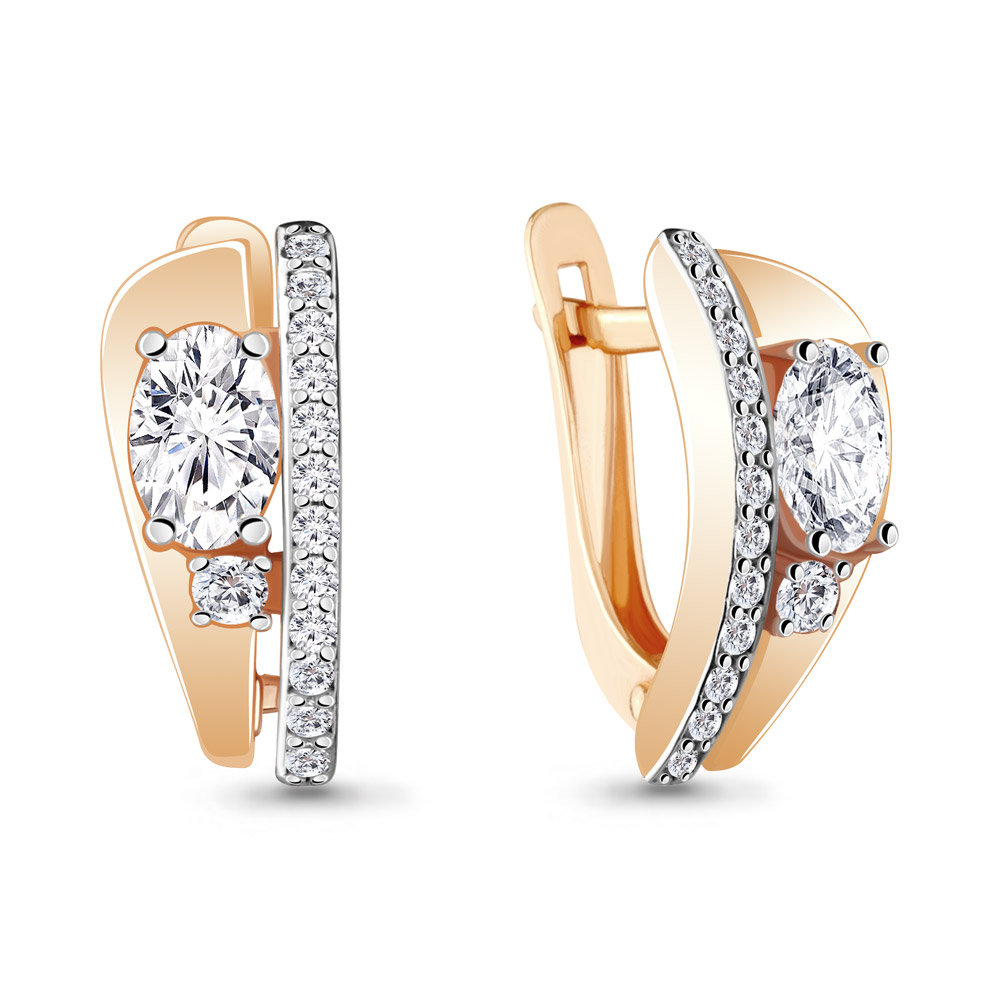 

Серьги из серебра с фианитом Aquamarine Aquamarine 48797А_925_з, 48797А_925_з