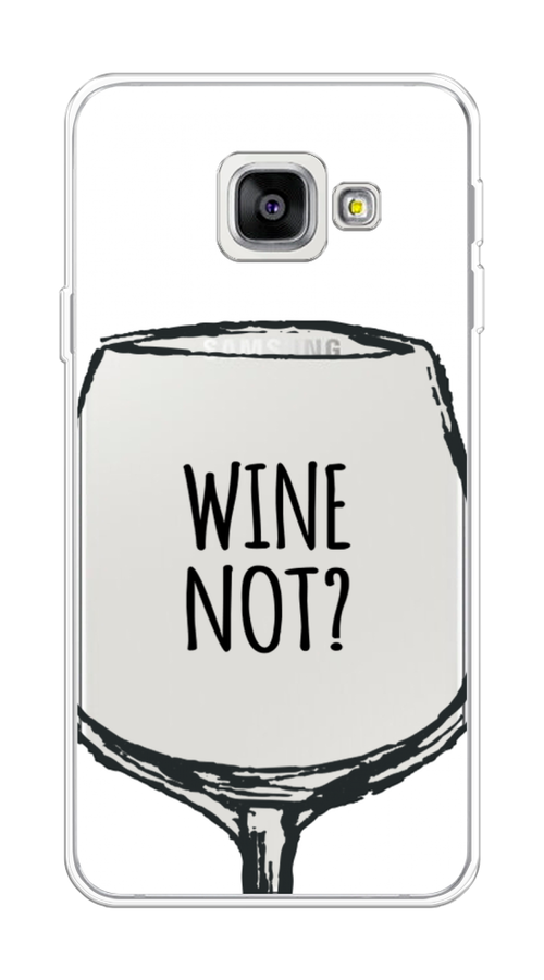 

Чехол на Samsung Galaxy A3 2016 "Wine not white", Белый, 20250-6