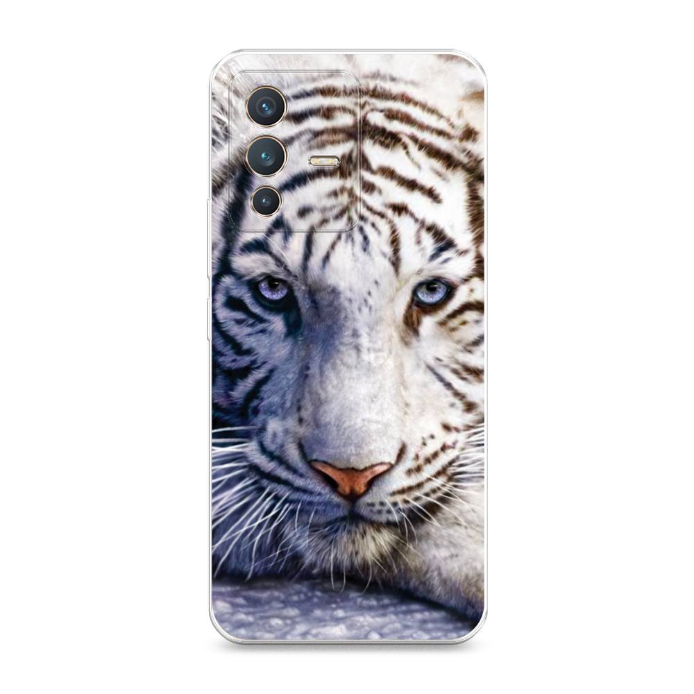 

Чехол на Vivo V23 "Бенгальский тигр", Коричневый;белый, 266050-1