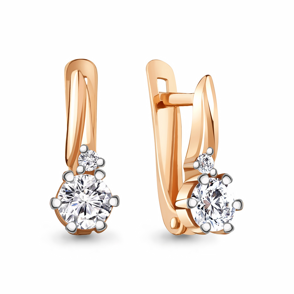 

Серьги из серебра с фианитом Aquamarine Aquamarine 48787А_925_з, 48787А_925_з