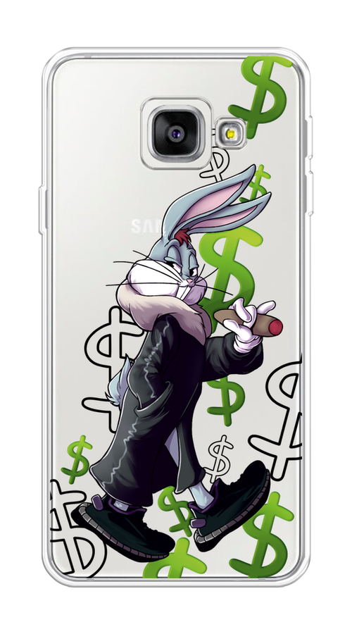 

Чехол на Samsung Galaxy A3 2016 "Rich Bugs Bunny", Зеленый;черный;голубой, 20250-6