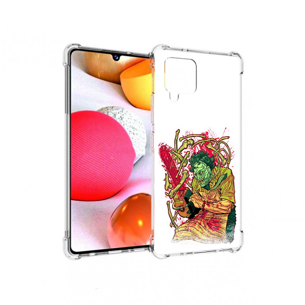 

Чехол MyPads Tocco для Samsung Galaxy A42 яркий мясник (PT226910.539.711), Прозрачный, Tocco