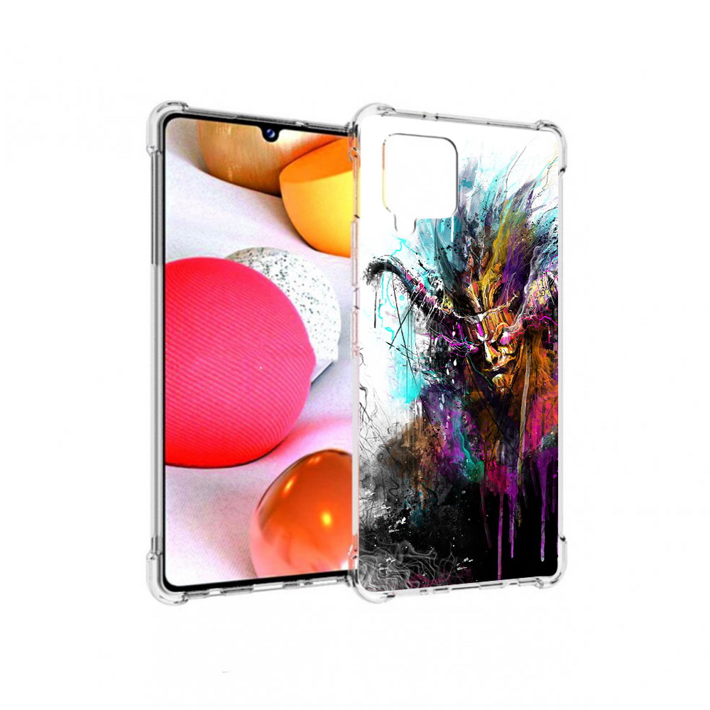 

Чехол MyPads Tocco для Samsung Galaxy A42 яркий дьявол (PT226910.539.709), Прозрачный, Tocco