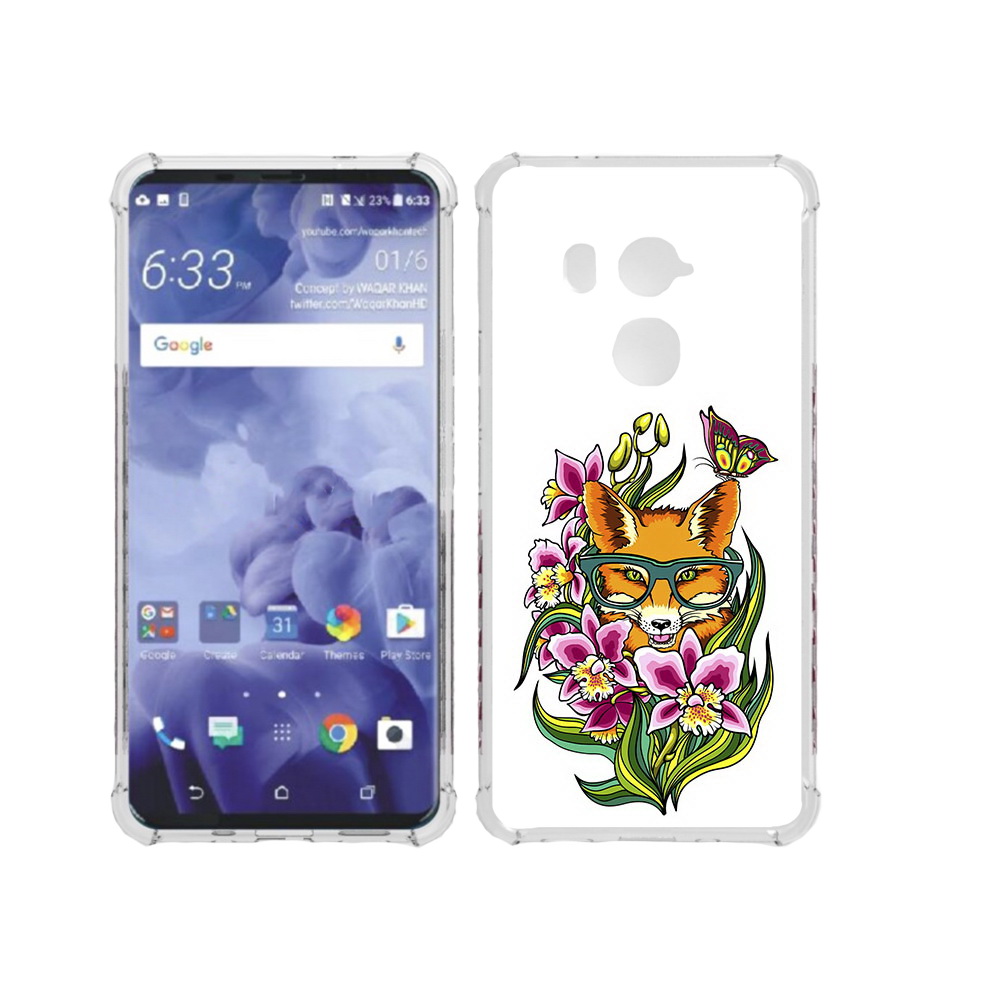 

Чехол MyPads Tocco для HTC U11 Plus Лиса в цветах, Прозрачный, Tocco