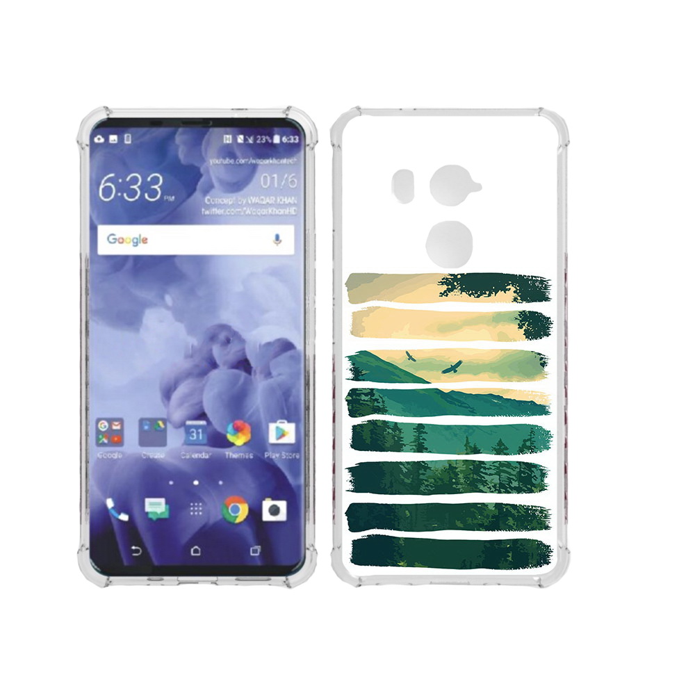 

Чехол MyPads Tocco для HTC U11 Plus Лесная чаща, Прозрачный, Tocco