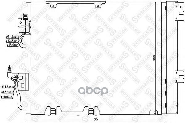 

10-45019-SX_=AVA OL5367=GR905593=VL817846 [1850097] !радиатор конд. Opel Astra 1.8i 16V АК