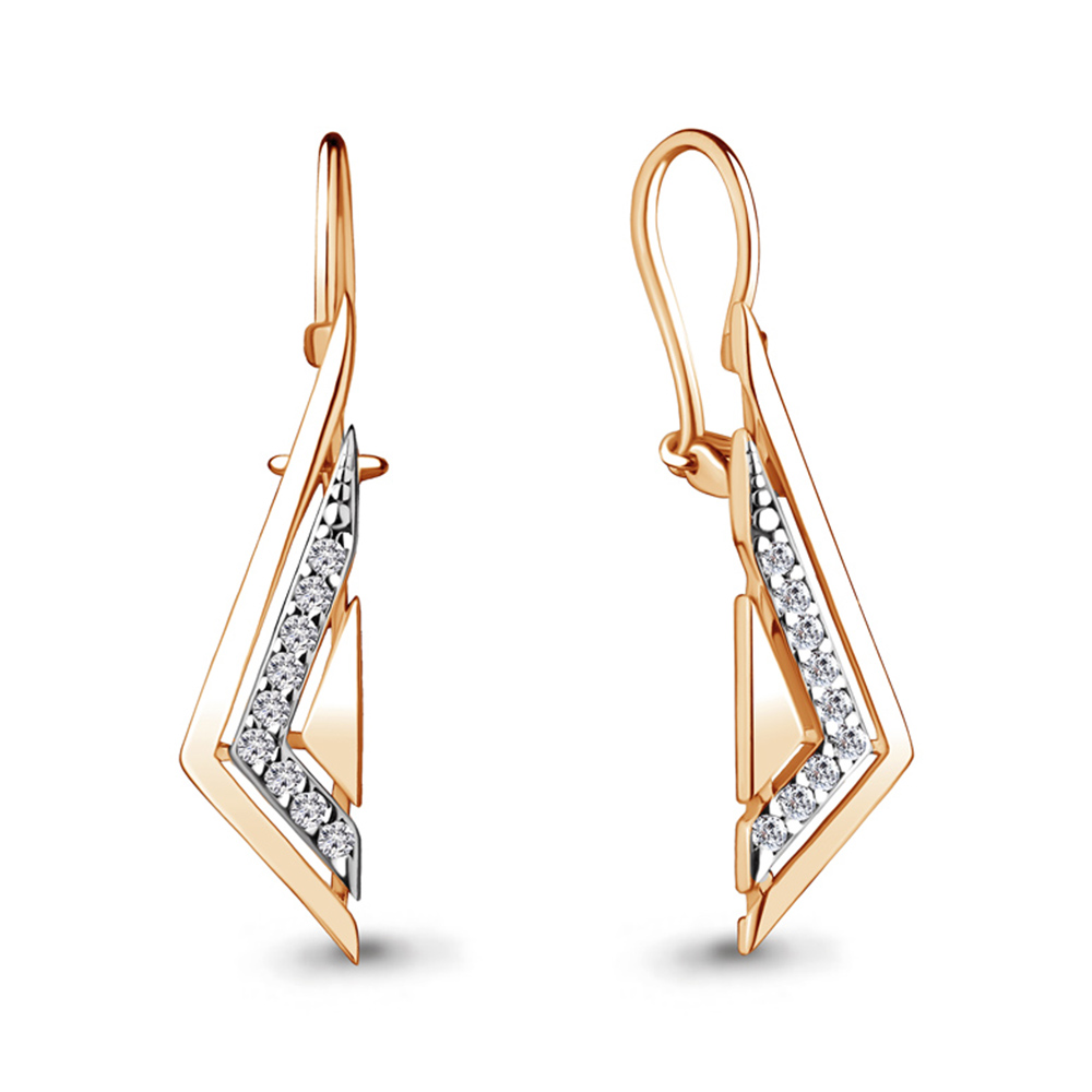 

Серьги из серебра с фианитом Aquamarine Aquamarine 48759А_925_з, 48759А_925_з