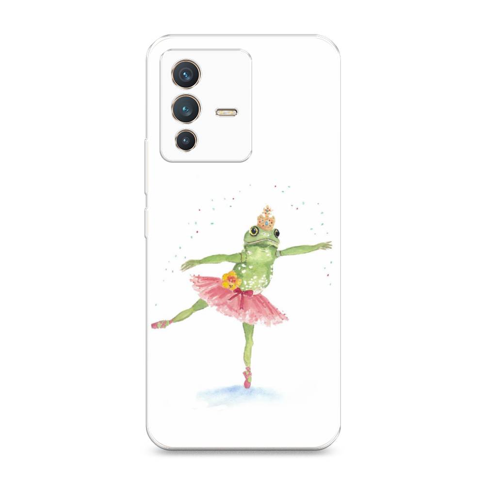 

Чехол на Vivo V23 "Лягушка-балерина", Зеленый, 266050-4