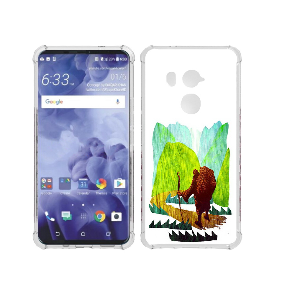 

Чехол MyPads Tocco для HTC U11 Plus Лесная тропа, Прозрачный, Tocco