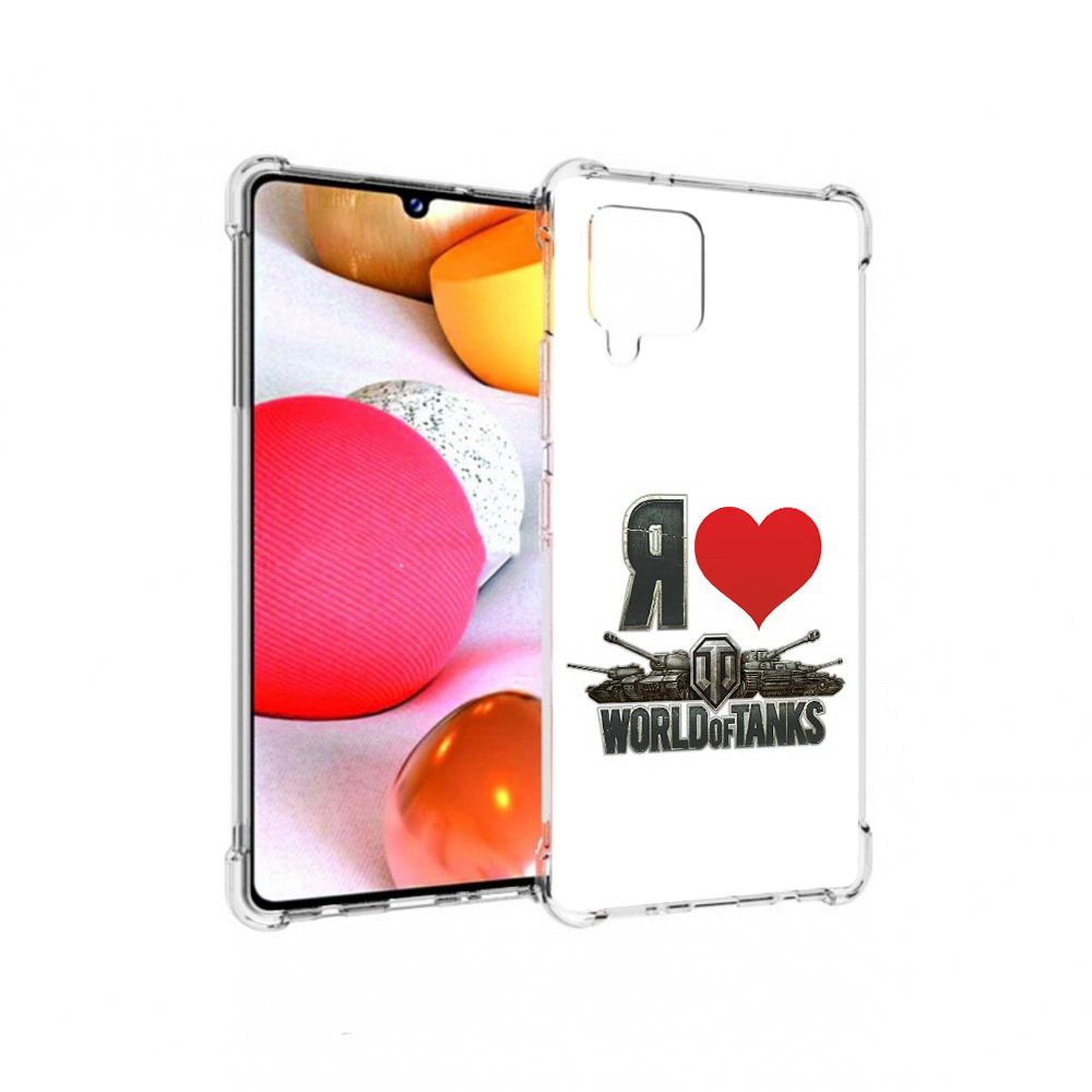 

Чехол MyPads Tocco для Samsung Galaxy A42 я люблю ворлд оф танк (PT226910.539.702), Прозрачный, Tocco