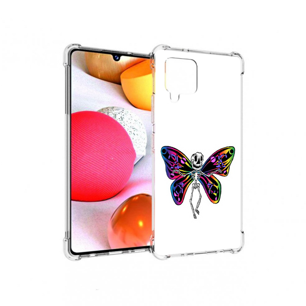 

Чехол MyPads Tocco для Samsung Galaxy A42 эффект бабочки (PT226910.539.701), Прозрачный, Tocco