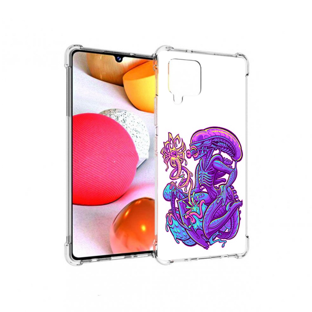 Чехол MyPads Tocco для Samsung Galaxy A42 чужой фиолетовый цвет (PT226910.539.693)