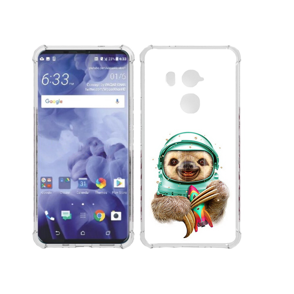 

Чехол MyPads Tocco для HTC U11 Plus Ленивец астронавт, Прозрачный, Tocco