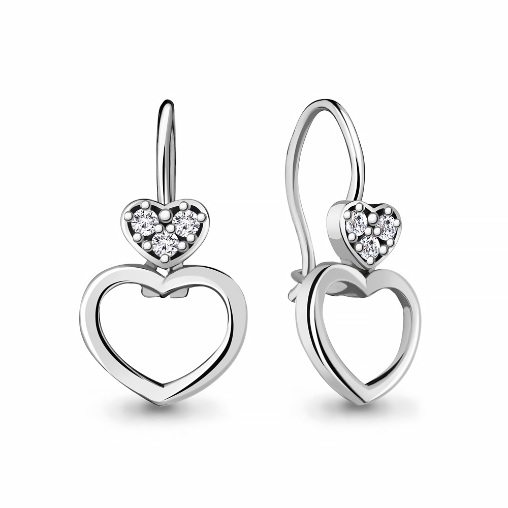 

Серьги из серебра с фианитом Aquamarine Aquamarine 48755А_925_р, 48755А_925_р