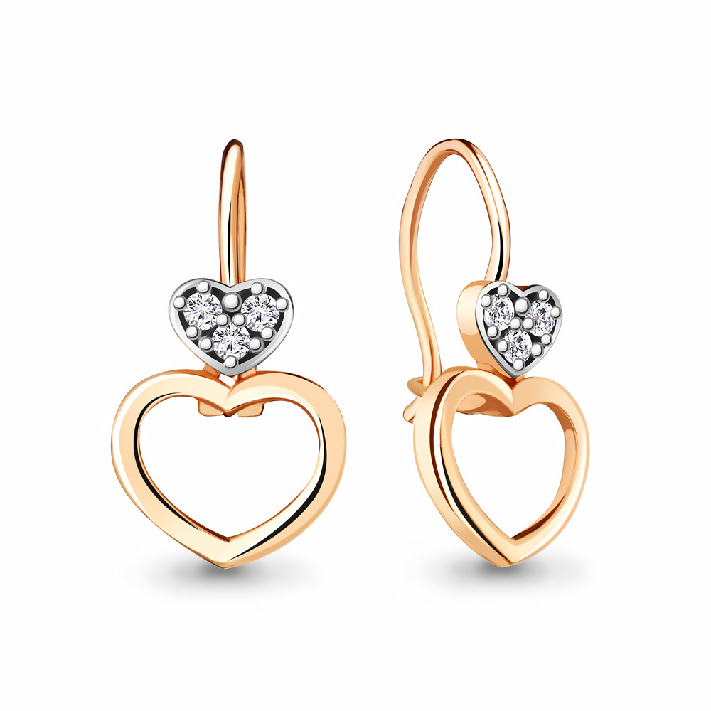 

Серьги из красного золота с фианитом Aquamarine Aquamarine 48755_585_кз, 48755_585_кз