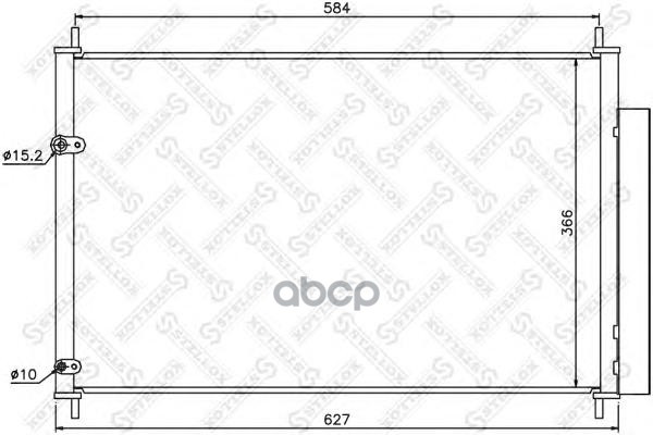 

10-45568-SX_радиатор кондиционера! Toyota Auris 1.4/1.6 07>